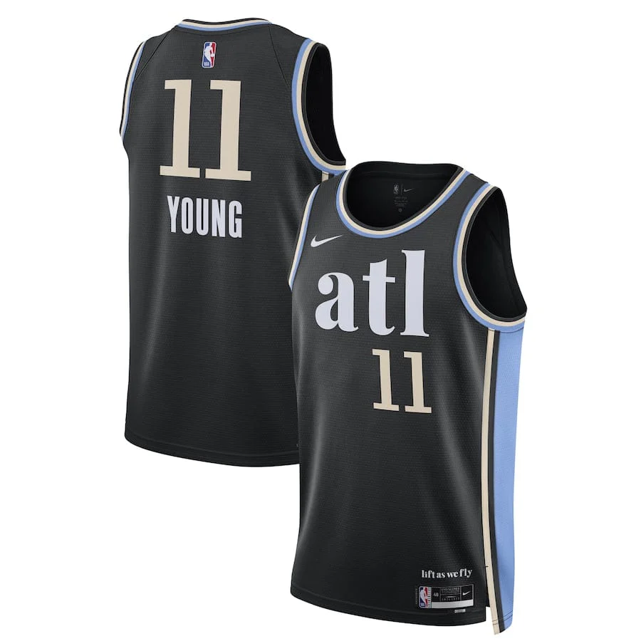 Trae Young Atlanta Hawks2023-2024 season Jersey - Black - City Edition