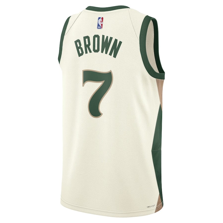 Jaylen Brown Boston Celtics City Edition  Men's2023-2024 season Jersey