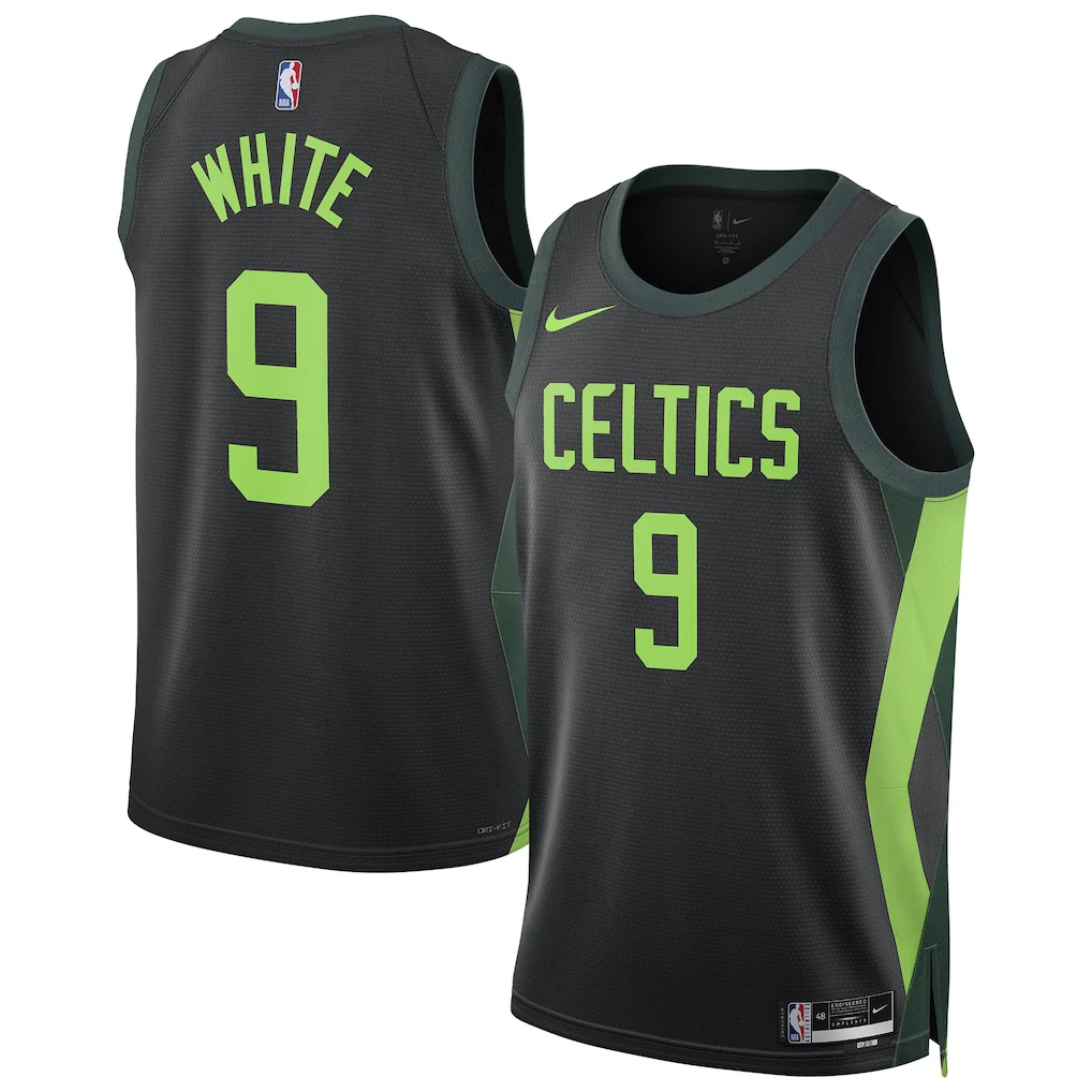 Unisex Boston Celtics Derrick White Black 2024/25 Swingman  Jersey - City Edition