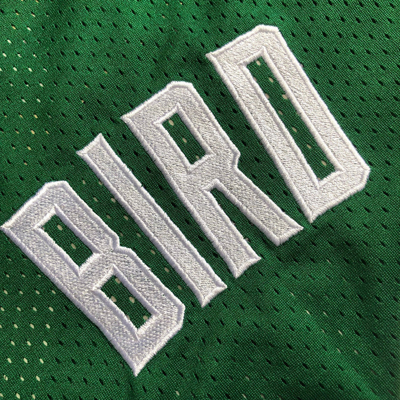 Mitchell Ness Unisex Boston Celtics 33 Larry Bird Green T-Shirts