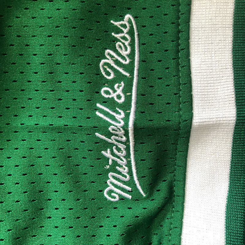 Mitchell Ness Unisex Boston Celtics 33 Larry Bird Green T-Shirts