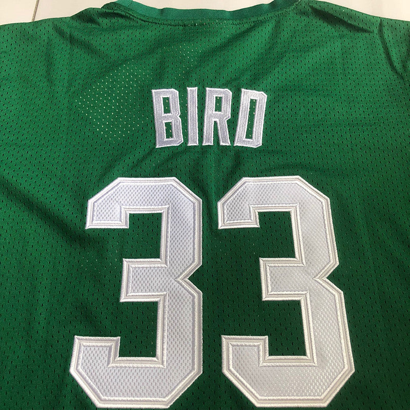 Mitchell Ness Unisex Boston Celtics 33 Larry Bird Green T-Shirts