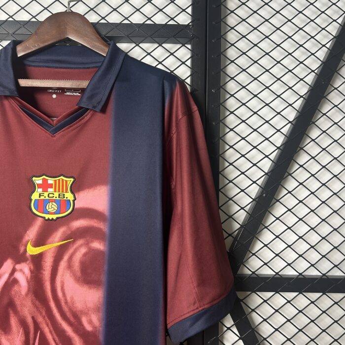 Barcelona x Cactus Jack 24/25 retro jersey back graffiti detail